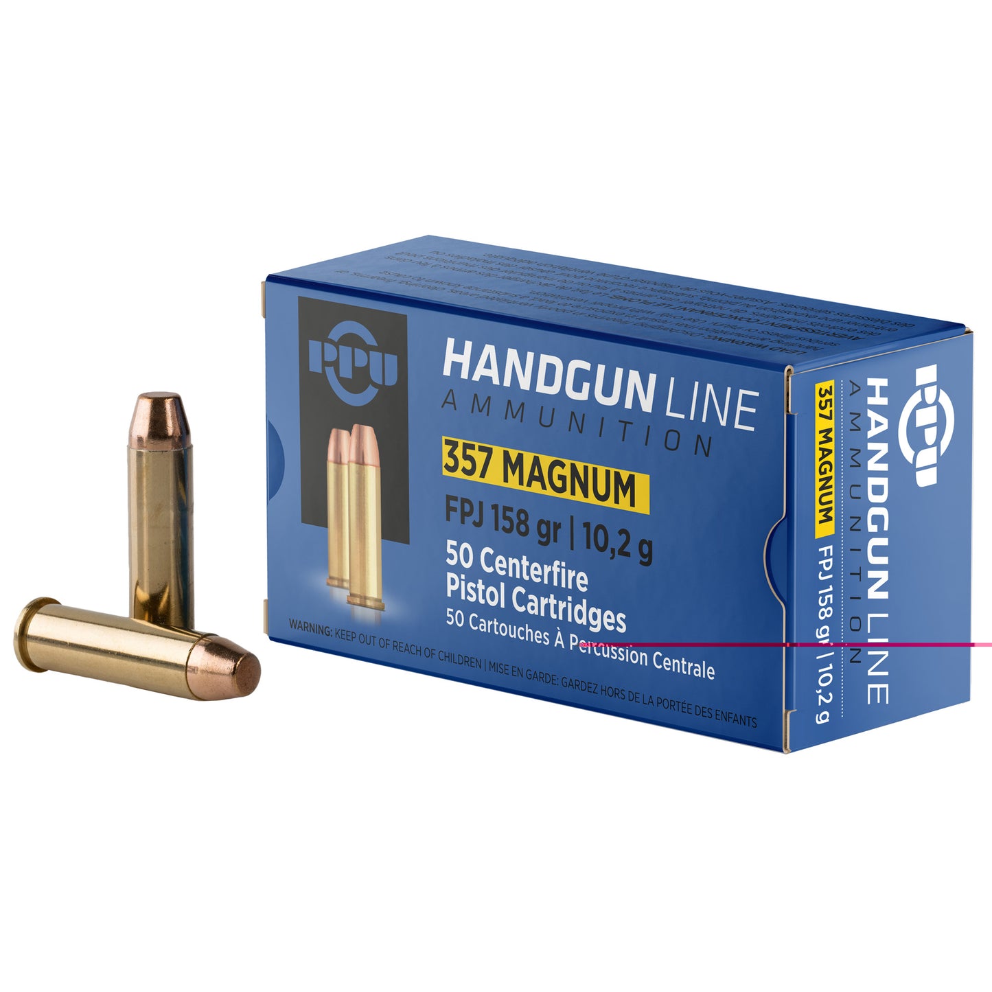 Ppu .357 Magnum 158gr Jhp 50/500