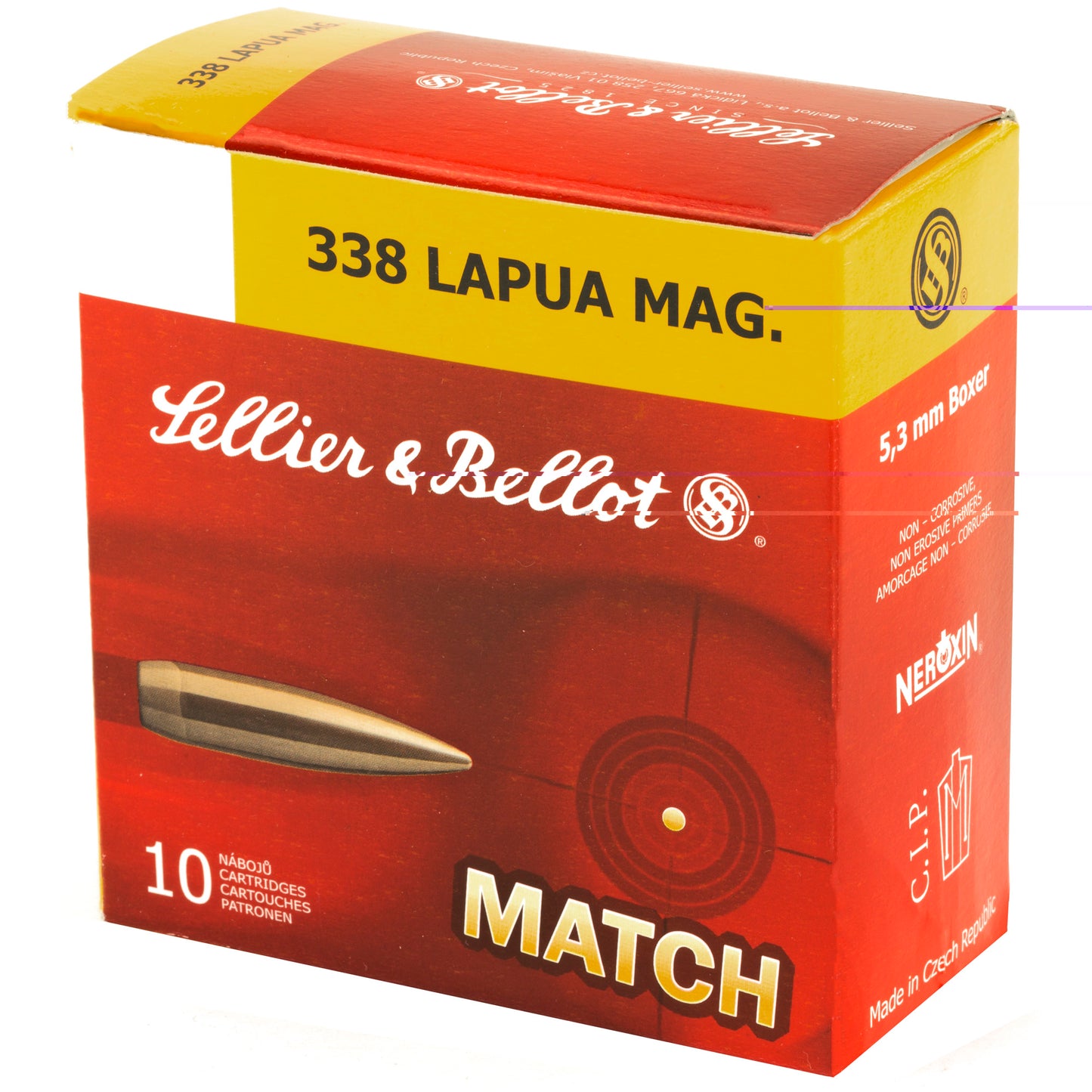S&b 338lapua 250gr Sierra Hpbt 10/bx