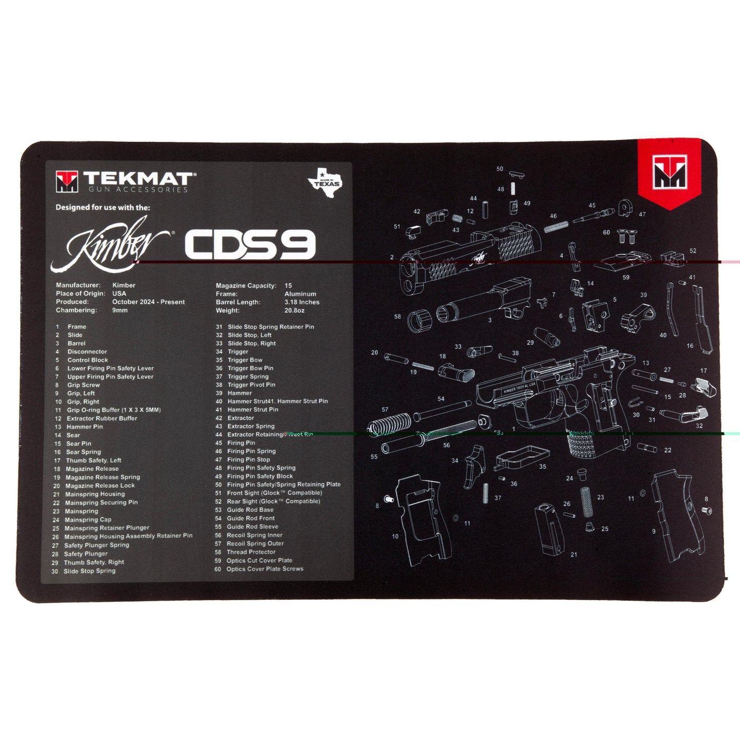 Tekmat Kimber Cds9 Cleaning Mat