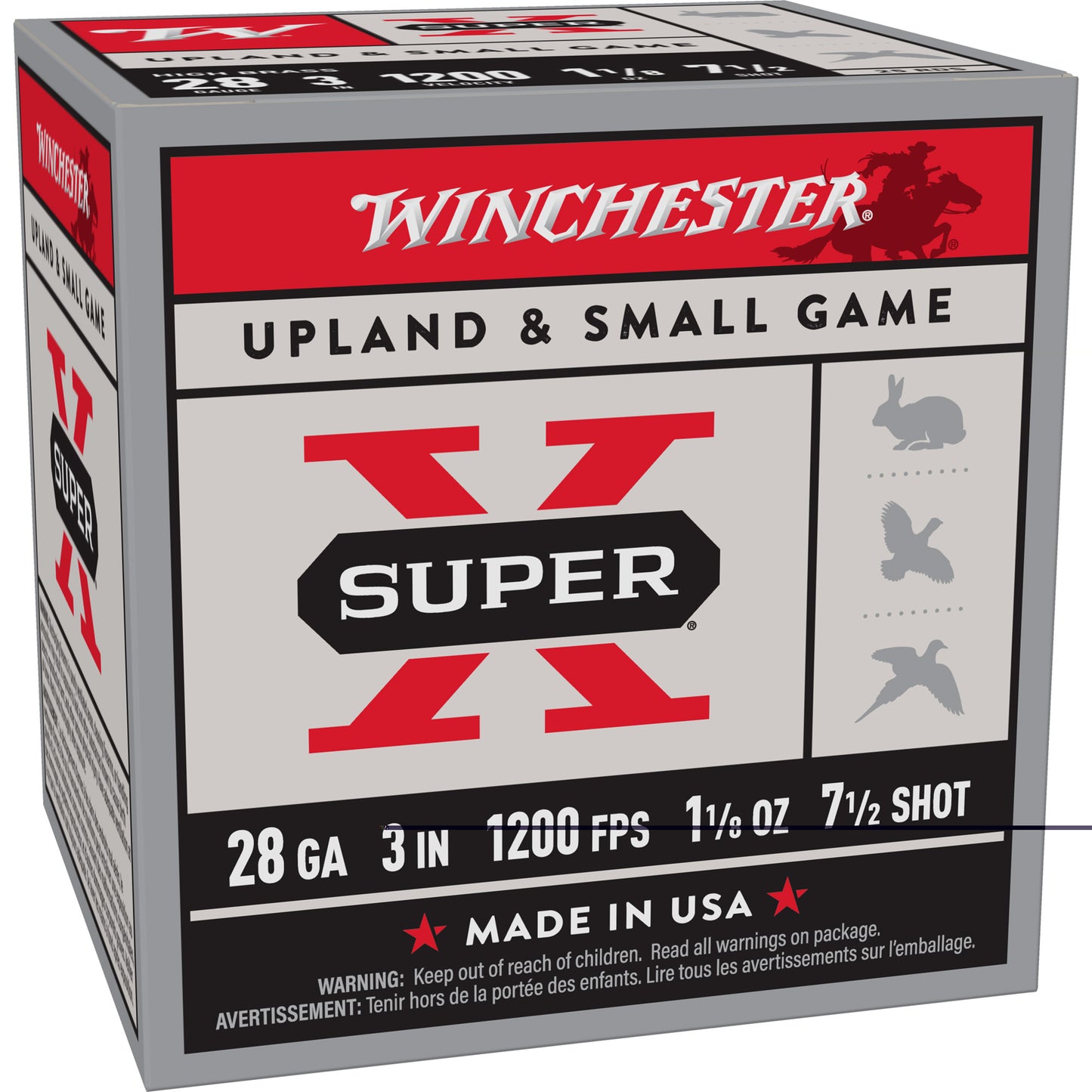 Win Superx 28ga 3" #7.5 25/250