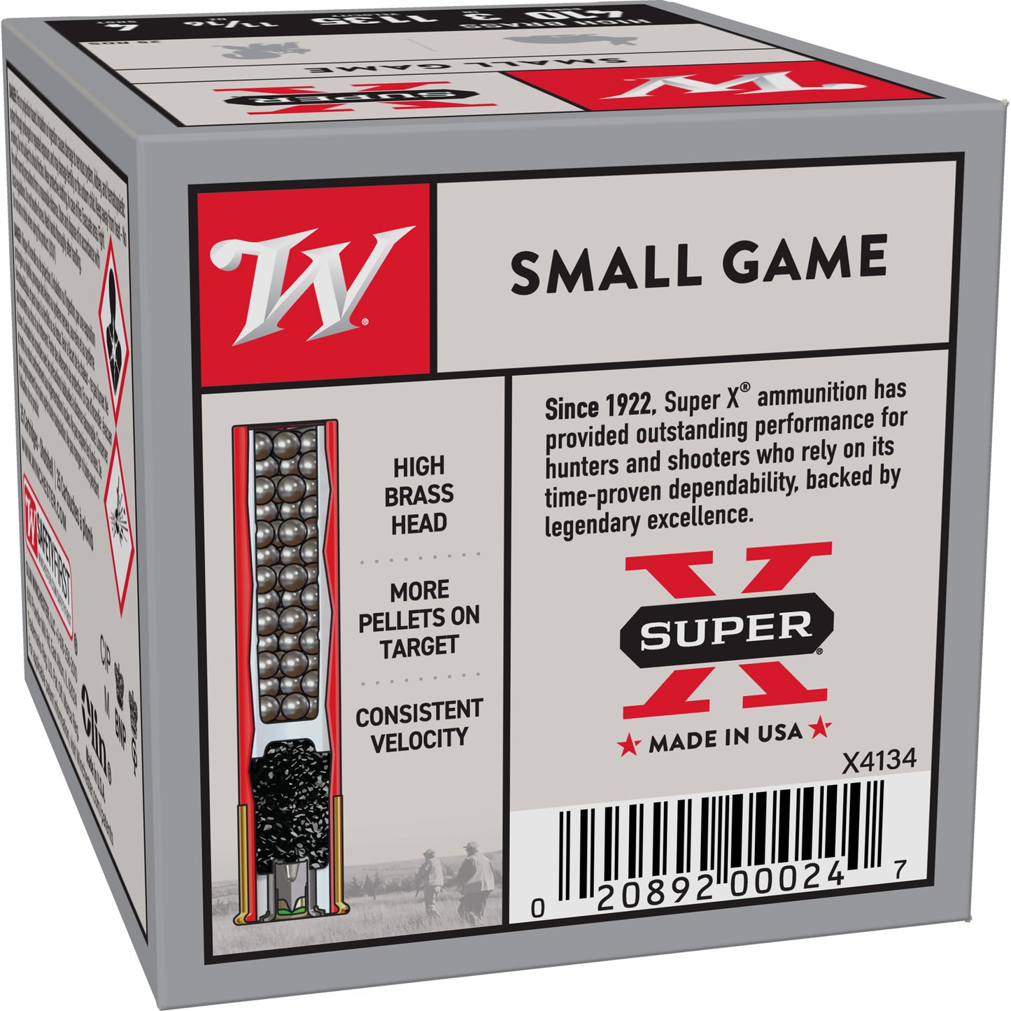 Win Spr-x Upld 410ga 3" #4 Hb 25/250