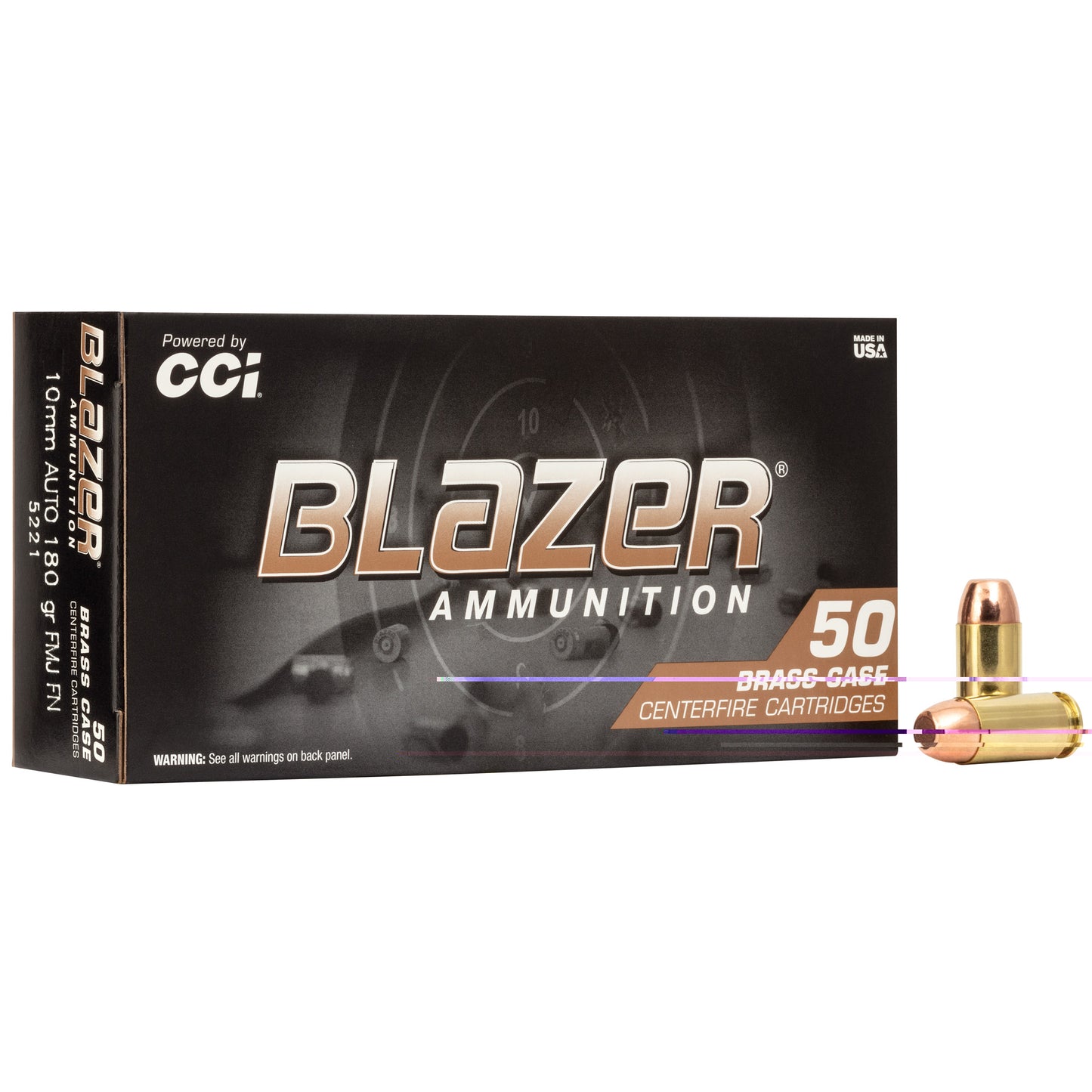 Blazer Brass 10mm 180gr Fmj 50/1000