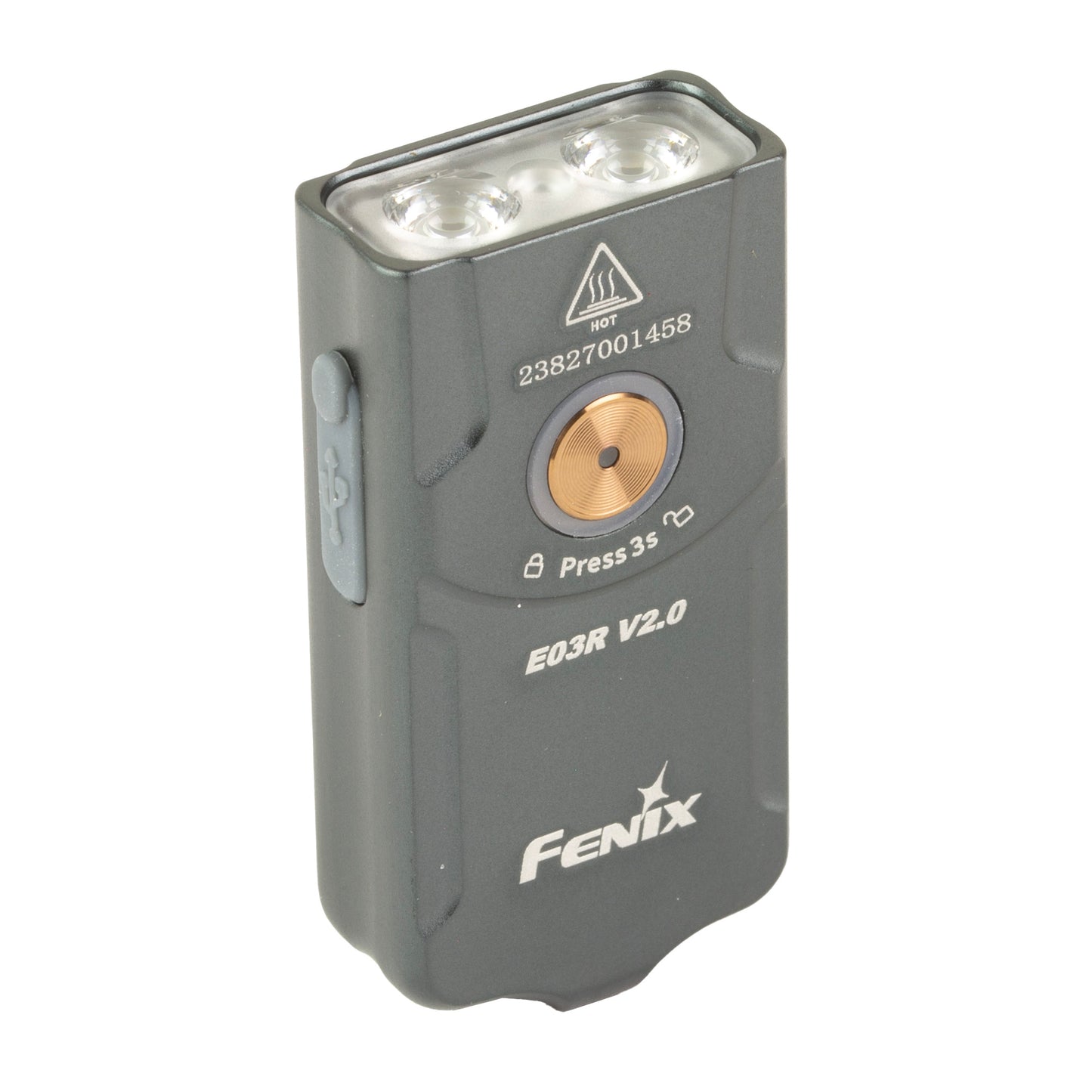 Fenix E03r 500 Lumen Keychain Gray
