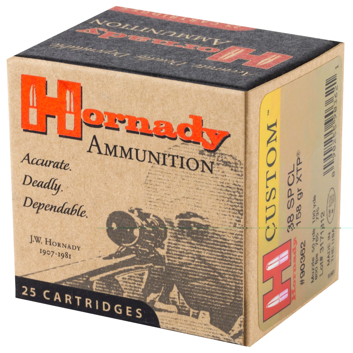 Hrndy 38spl 158gr Jhp/xtp 25/250
