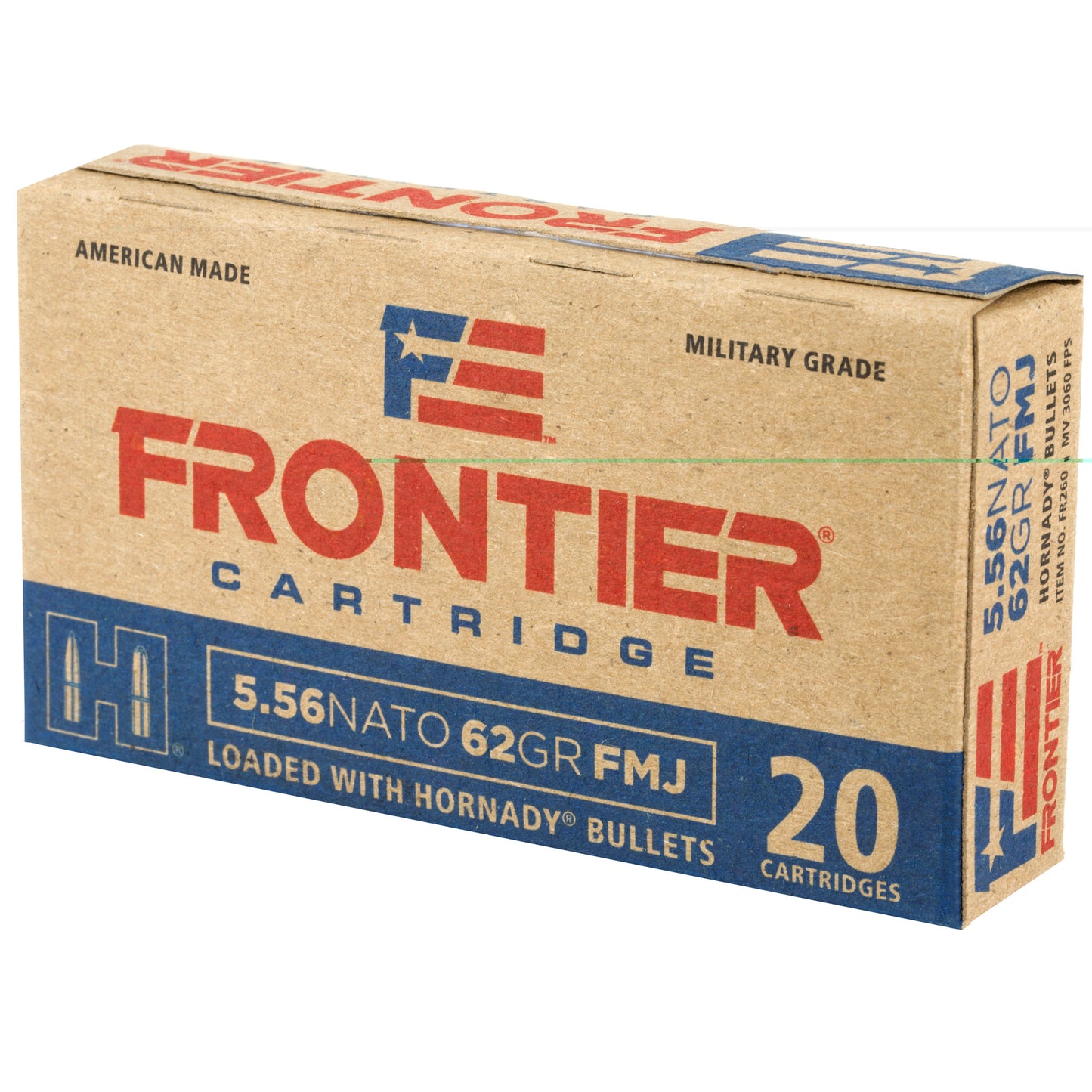 Frontier 556nato 62gr Fmj 20/500