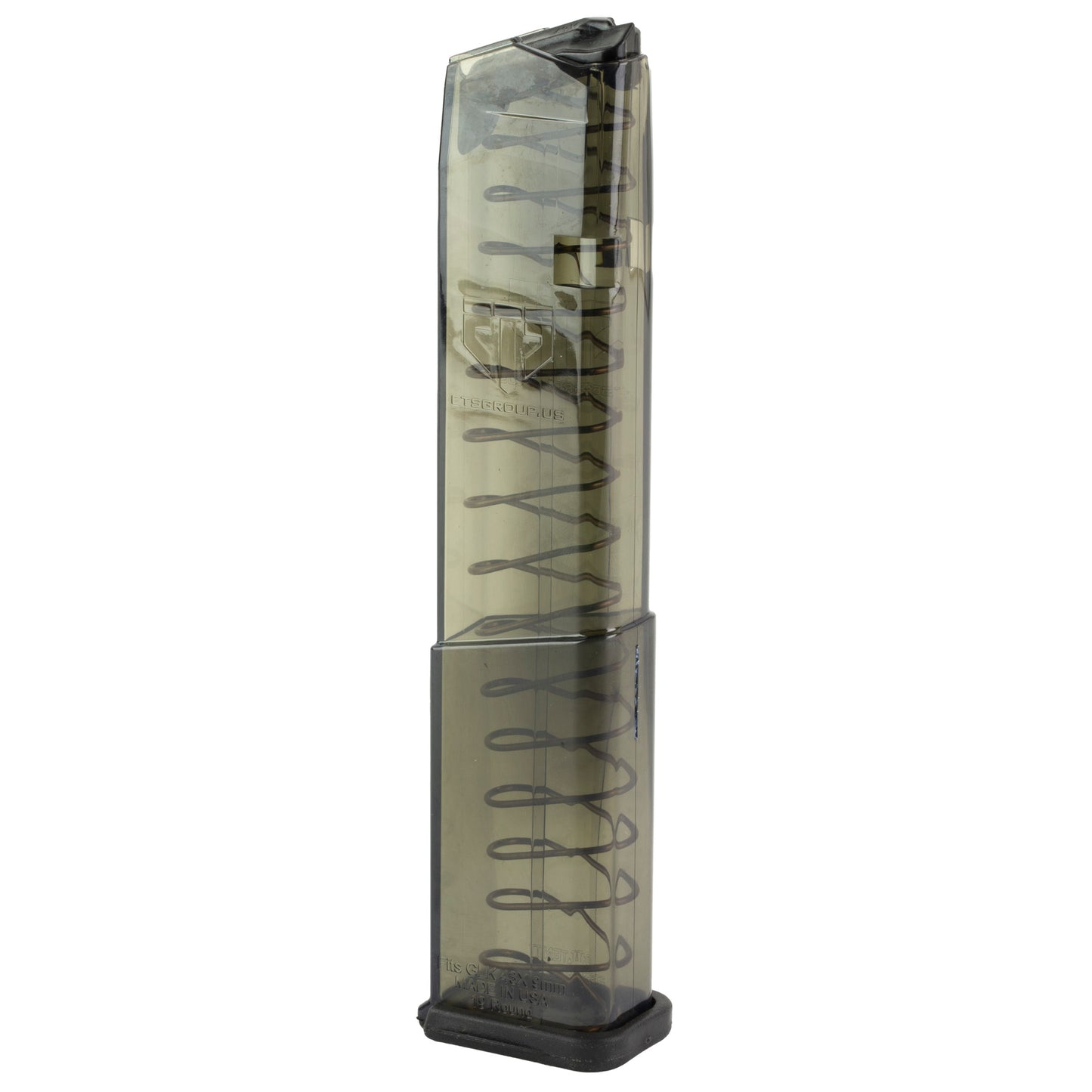 Ets Mag For Glk 43x 9mm Crb Smk