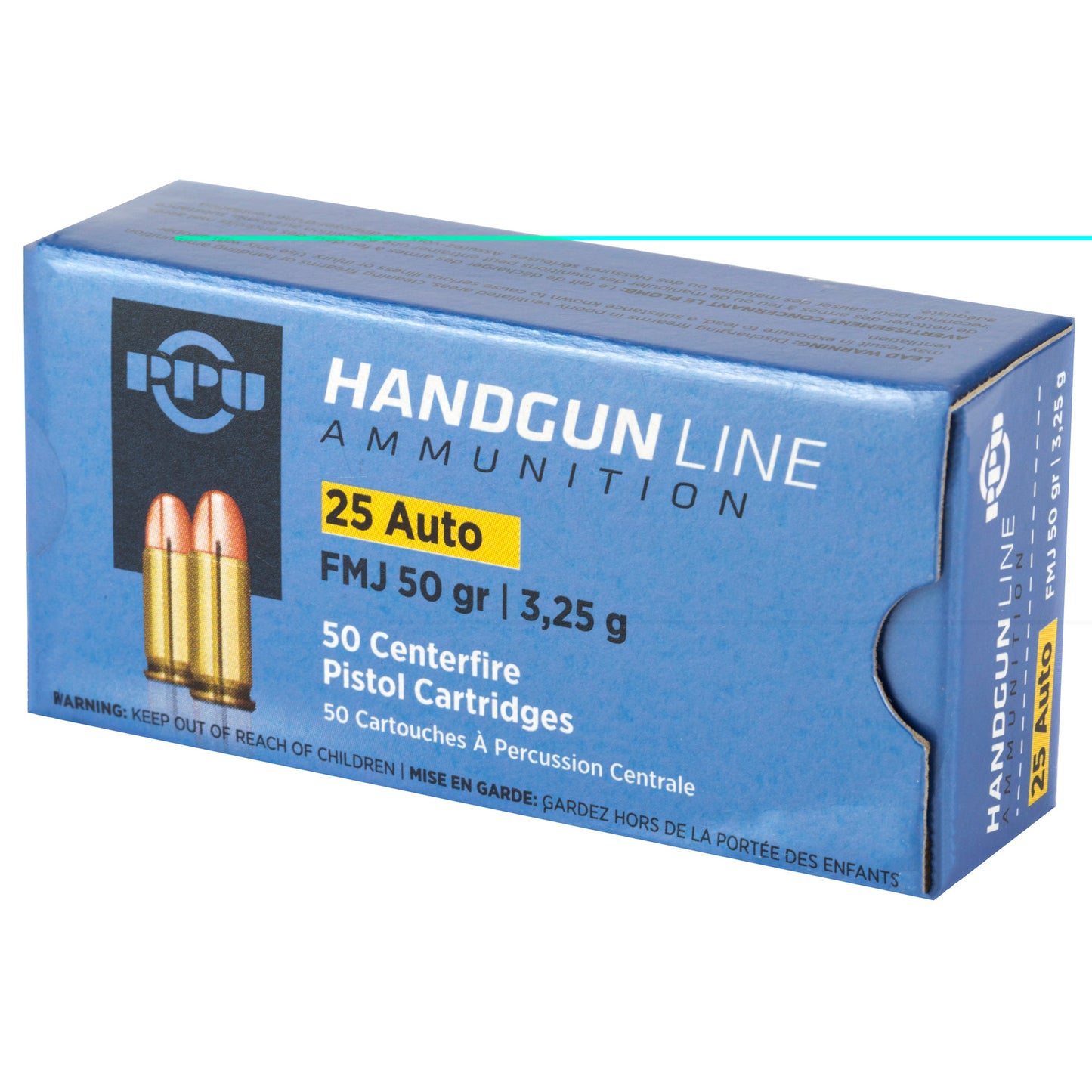 Ppu 25acp Fmj 50gr 50/1000