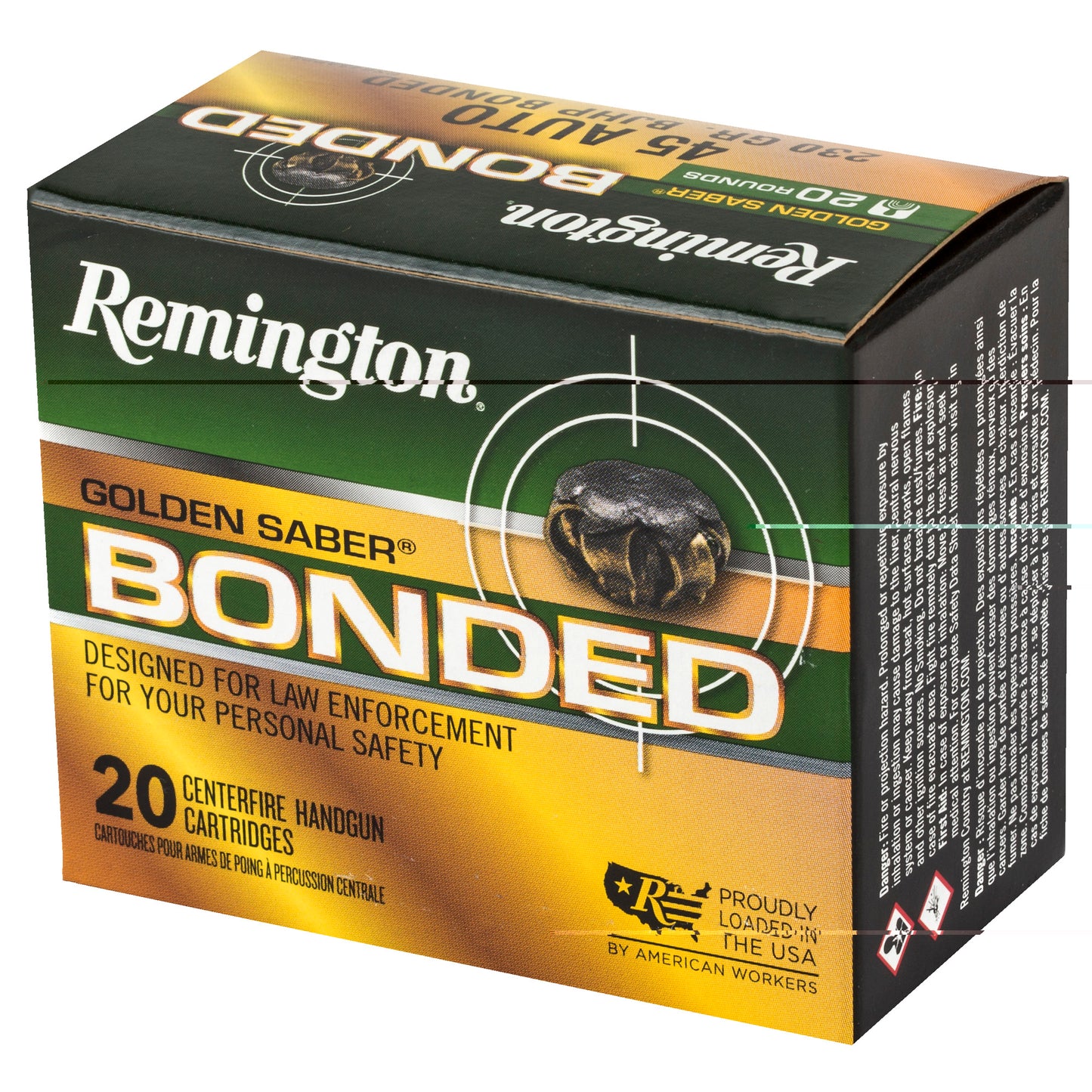 Rem Golden Sbr 45acp 230gr 20/500