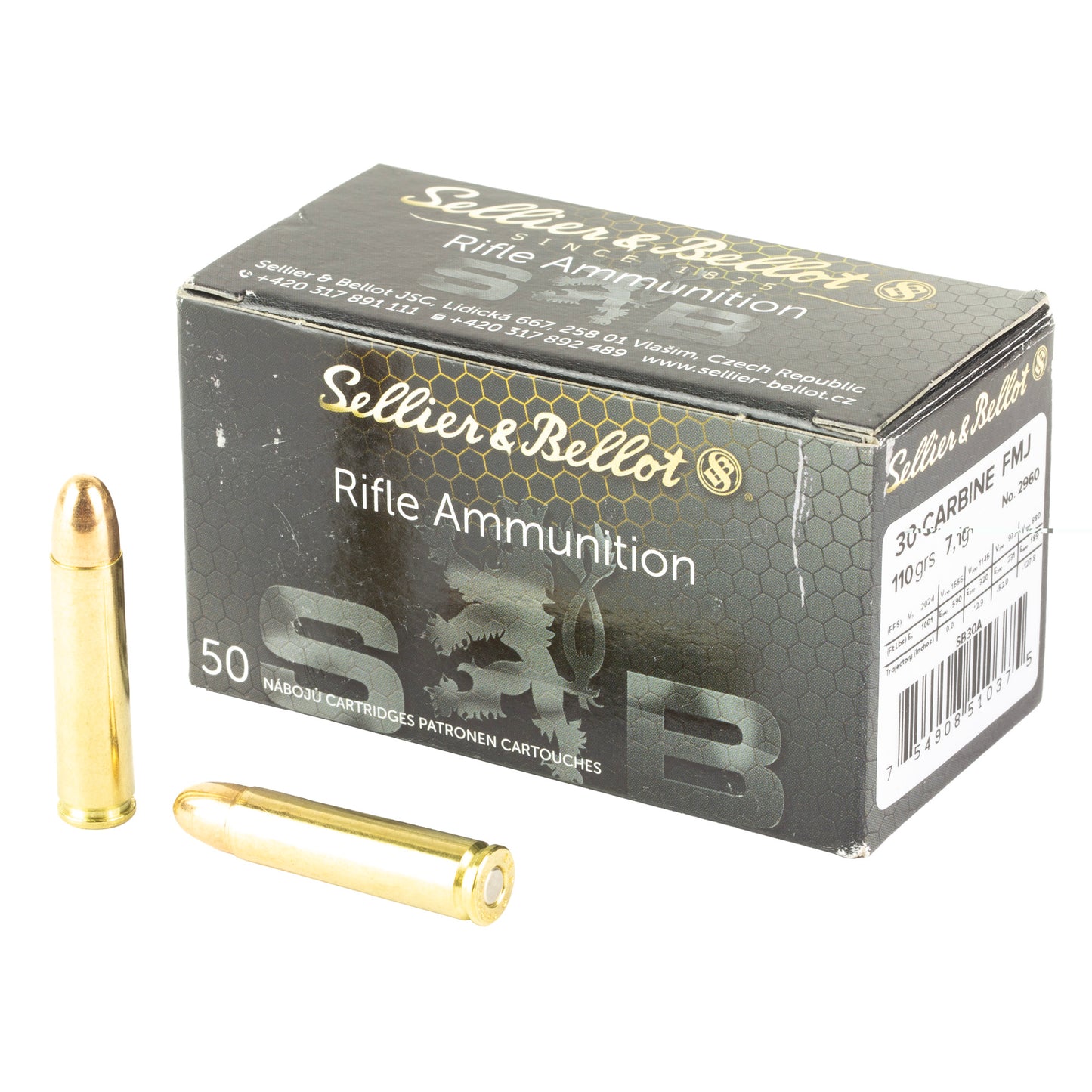 S&b 30carbine 110gr Fmj 50/1000
