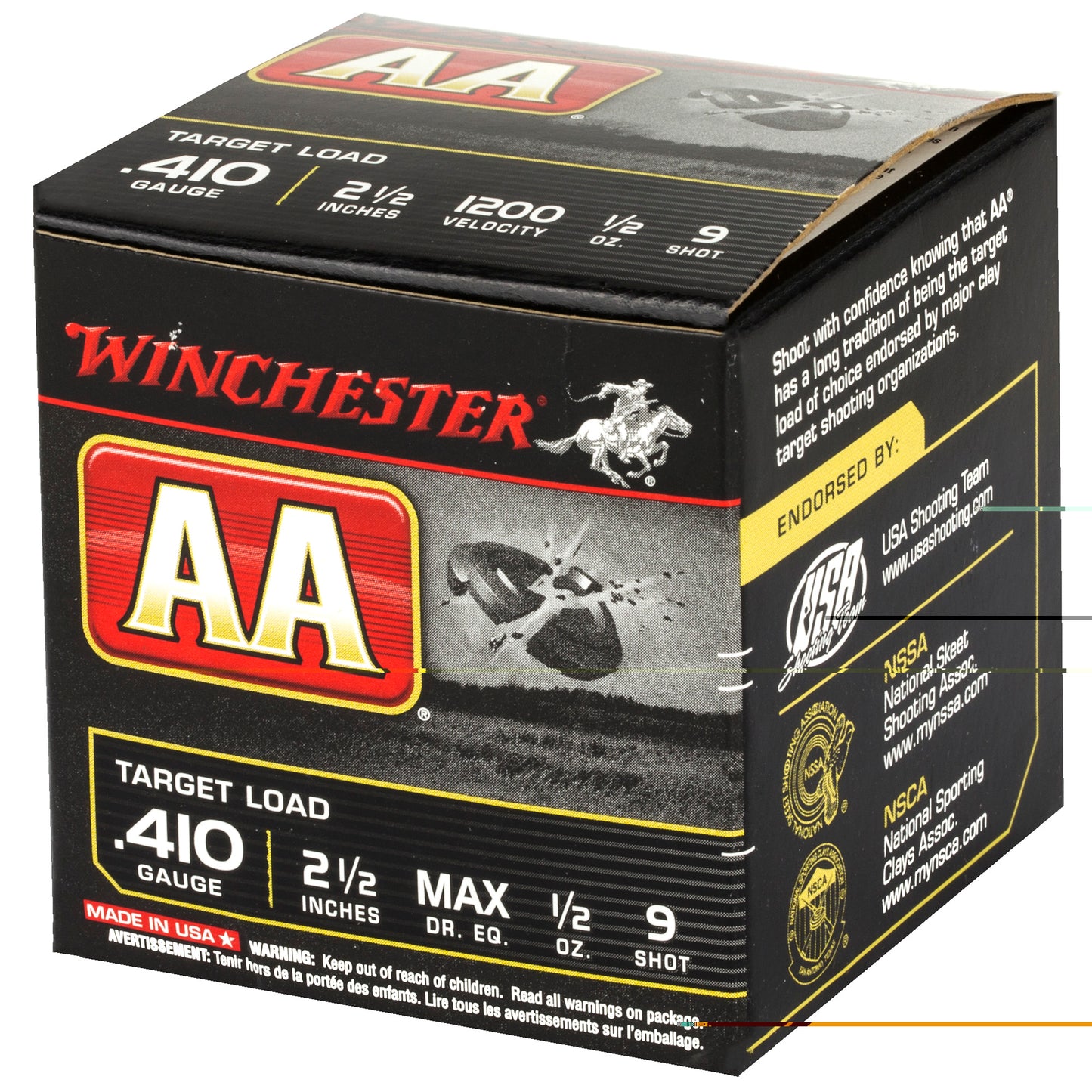 Win Aa 410ga 2.5" #9 25/250