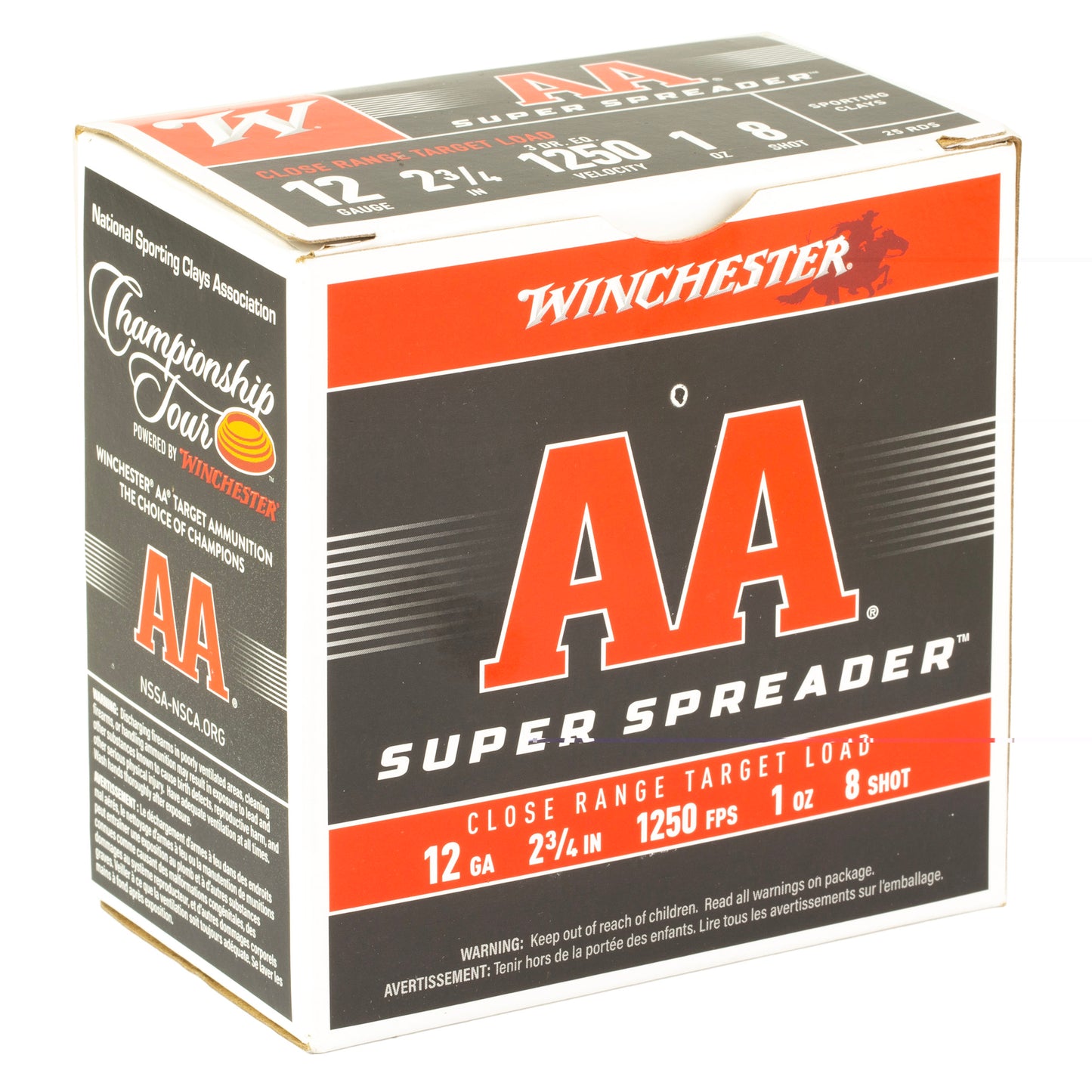Win Aa Sprdr 12ga  2.75" #8 25/250
