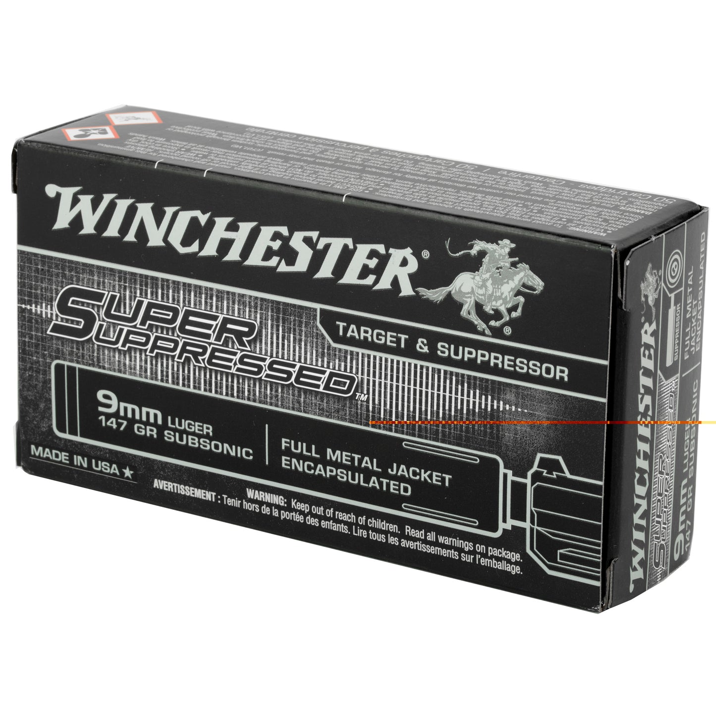 Win Spr Spprsd 9mm 147gr Fmje 50/500