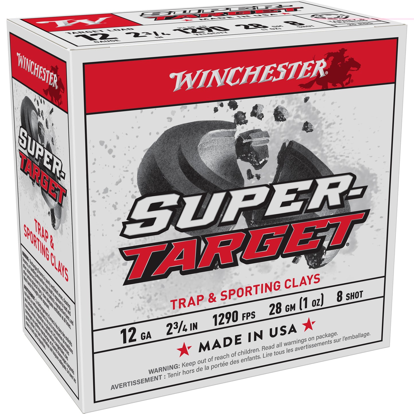 Win Spr-trgt 12ga 2-3/4" #8 25/250