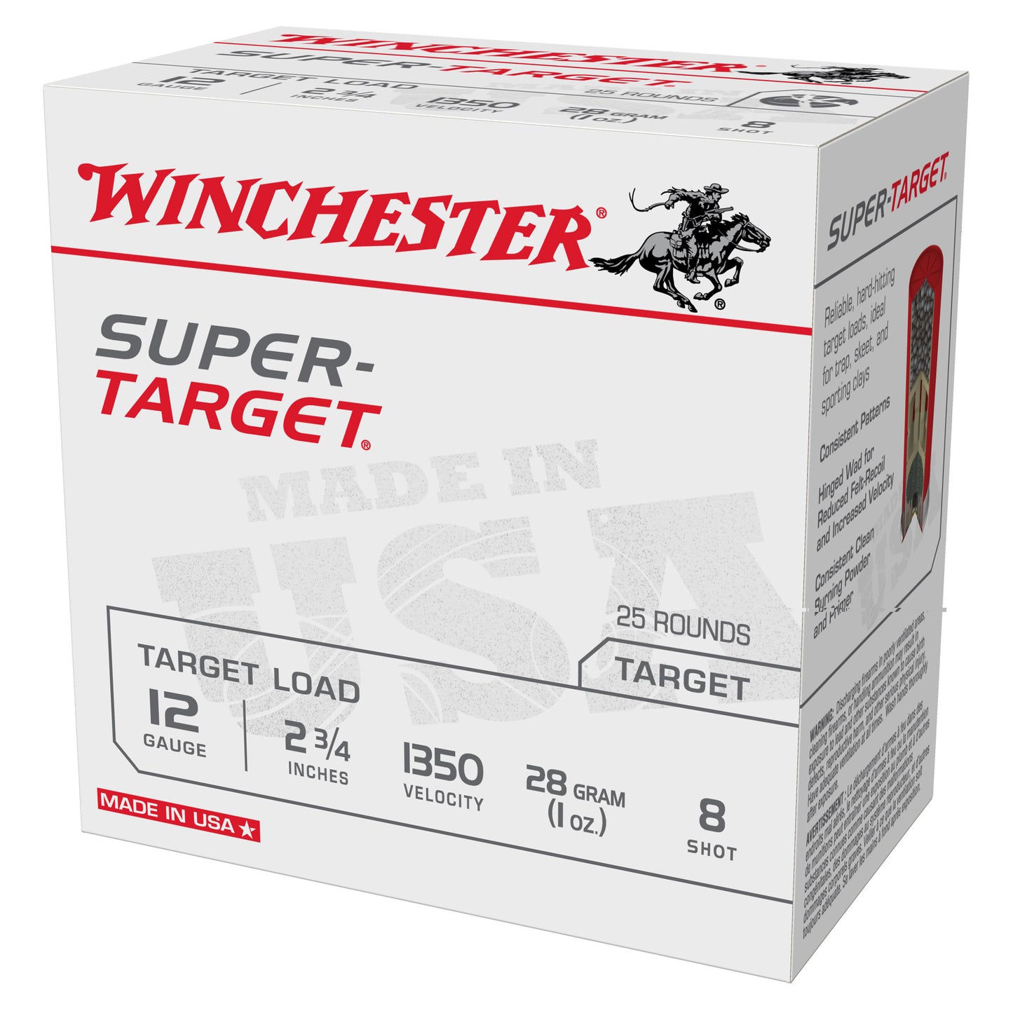 Win Spr-trgt 12ga 2-3/4" #8 25/250