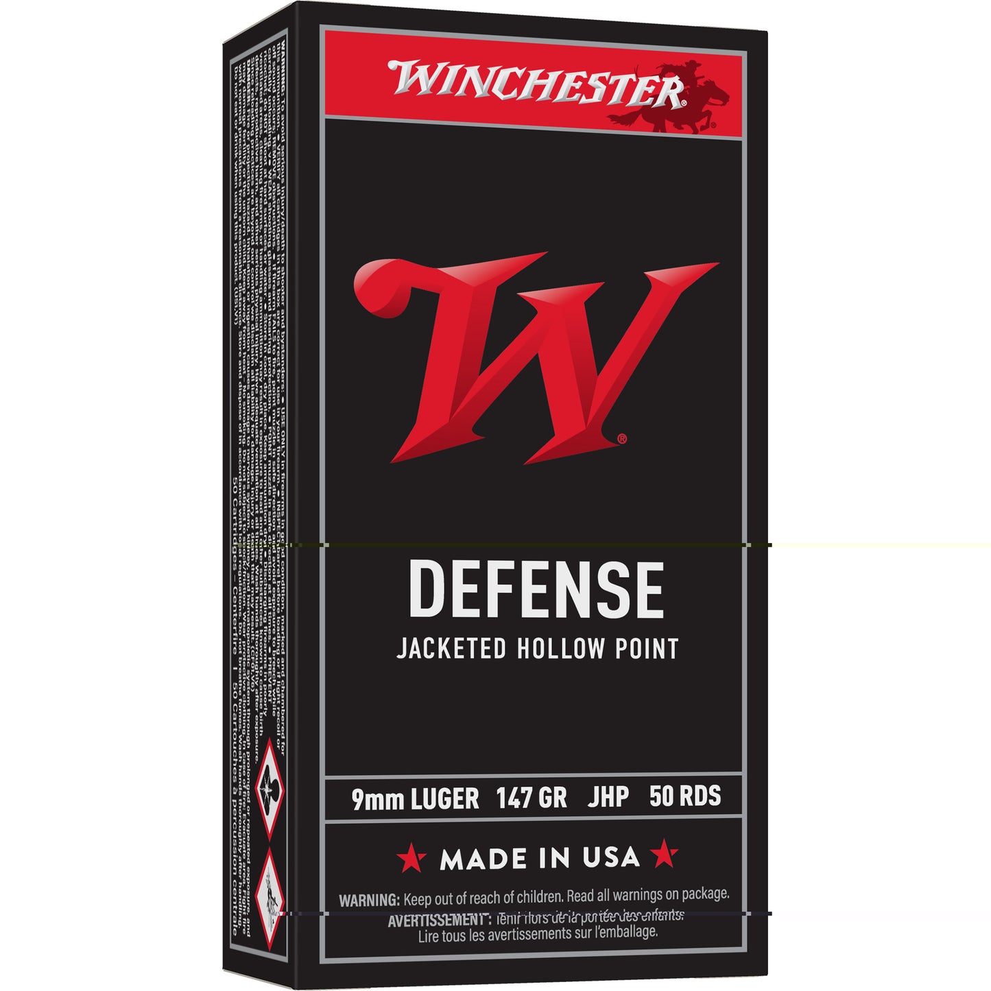 Win Usa 9mm 147gr Jhp 50/500