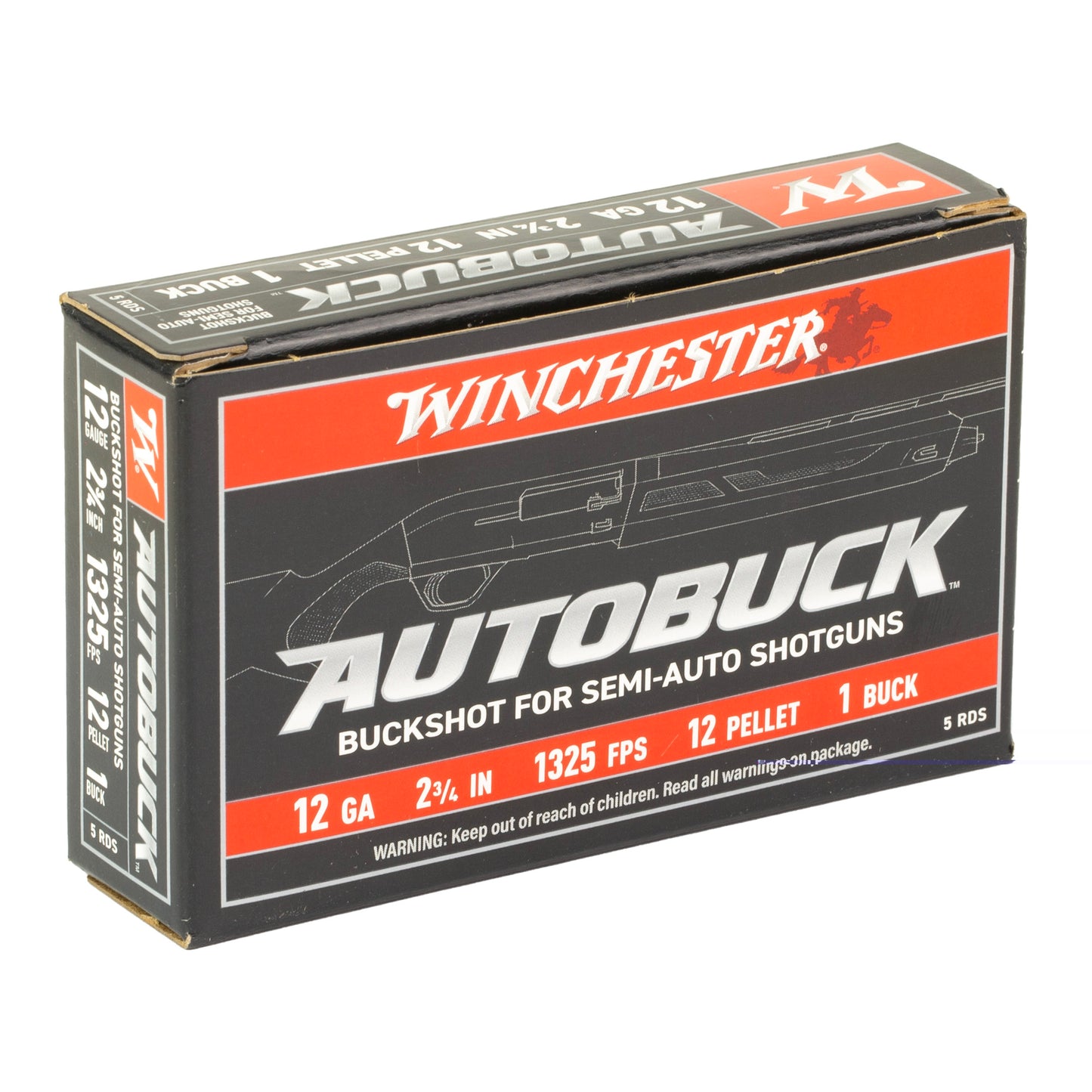 Win Suprx 12ga 2.75" Bucksht 1 5/250
