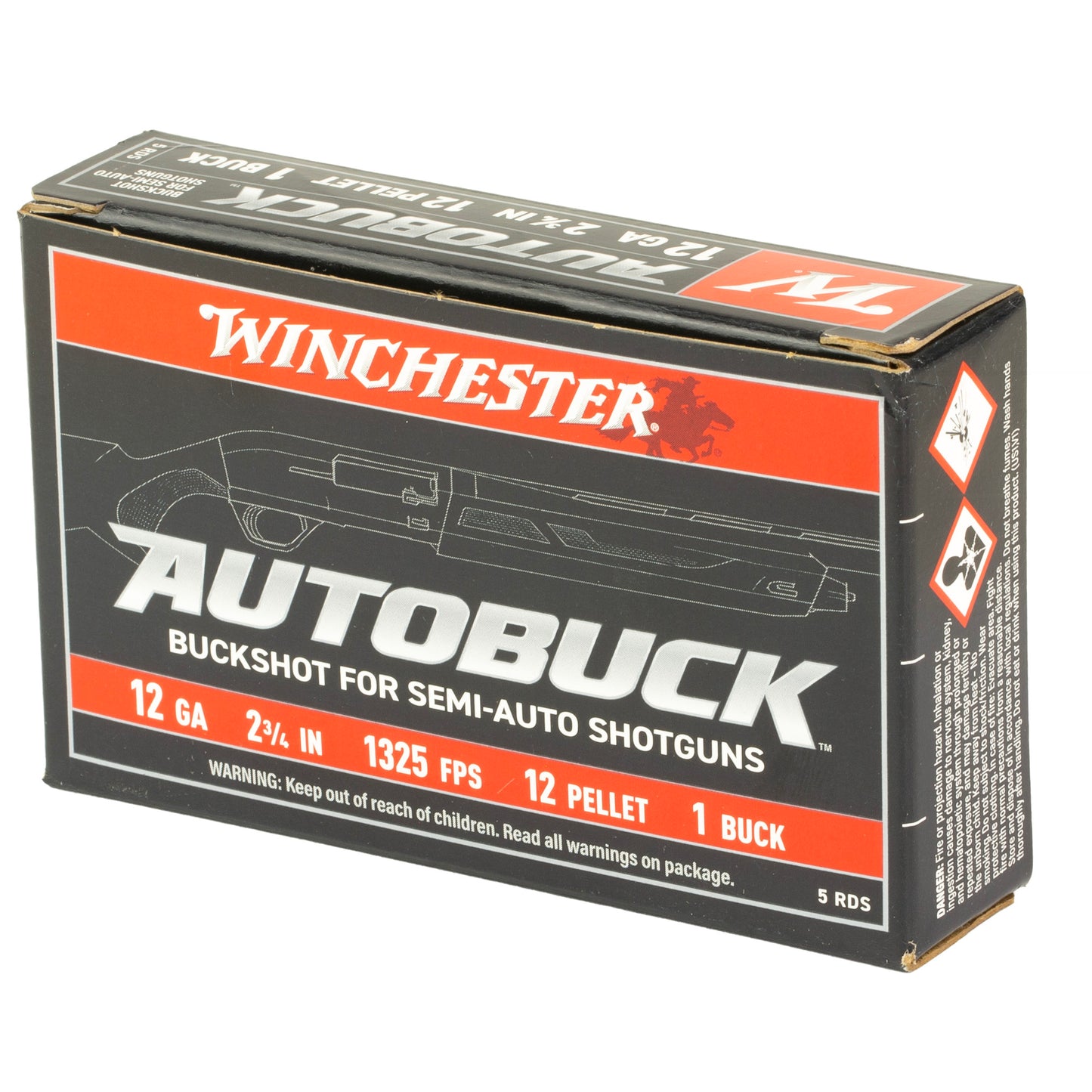 Win Suprx 12ga 2.75" Bucksht 1 5/250