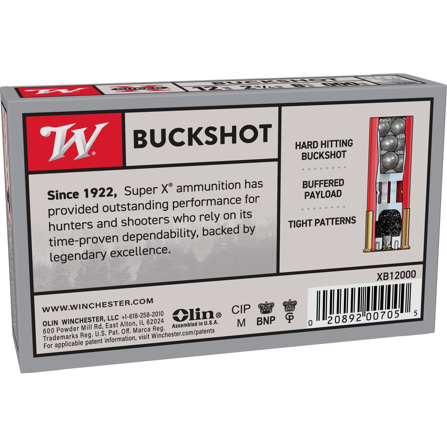 Win Superx 12ga 2.75 00bk 9pel 5/250