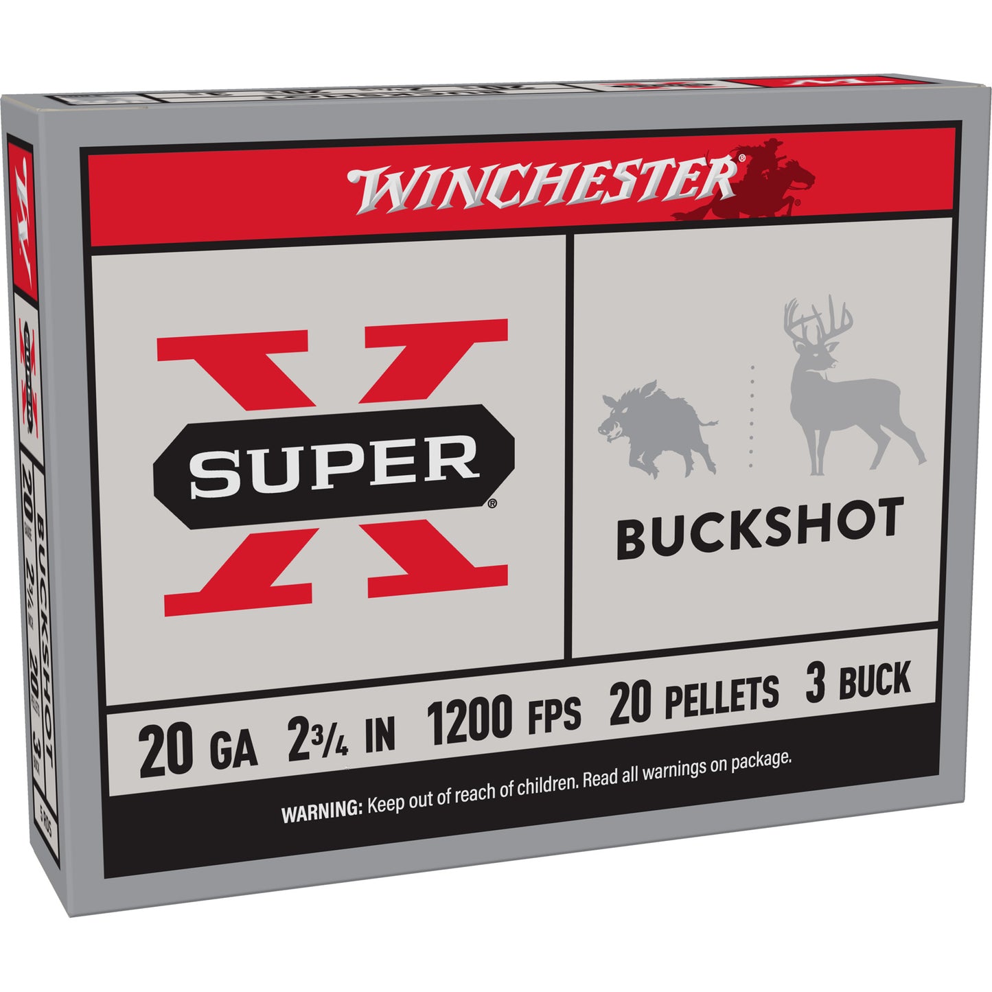 Win Superx 20ga 2.75 #3bk 20pl 5/250