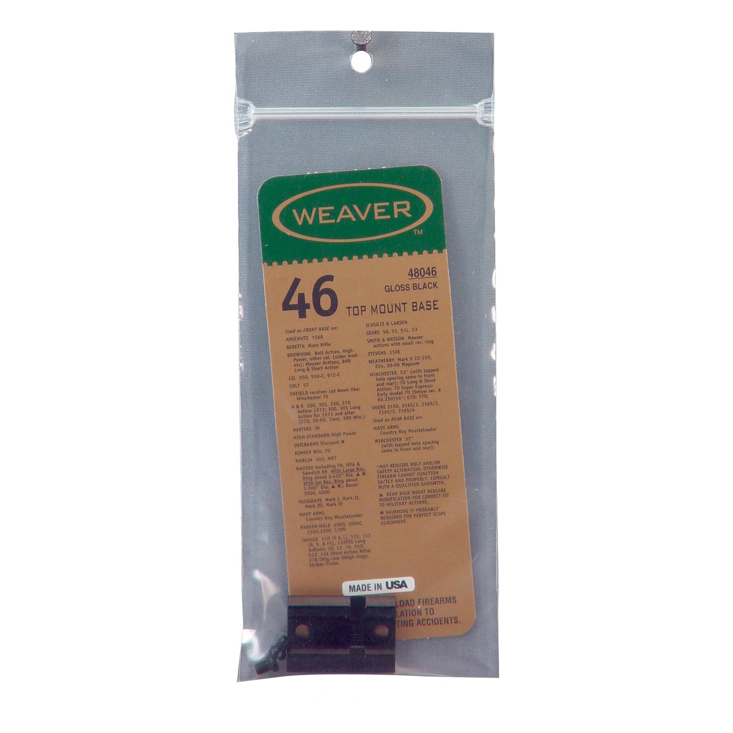 Weaver #46 Bw Blt/wn 70 Std (47)
