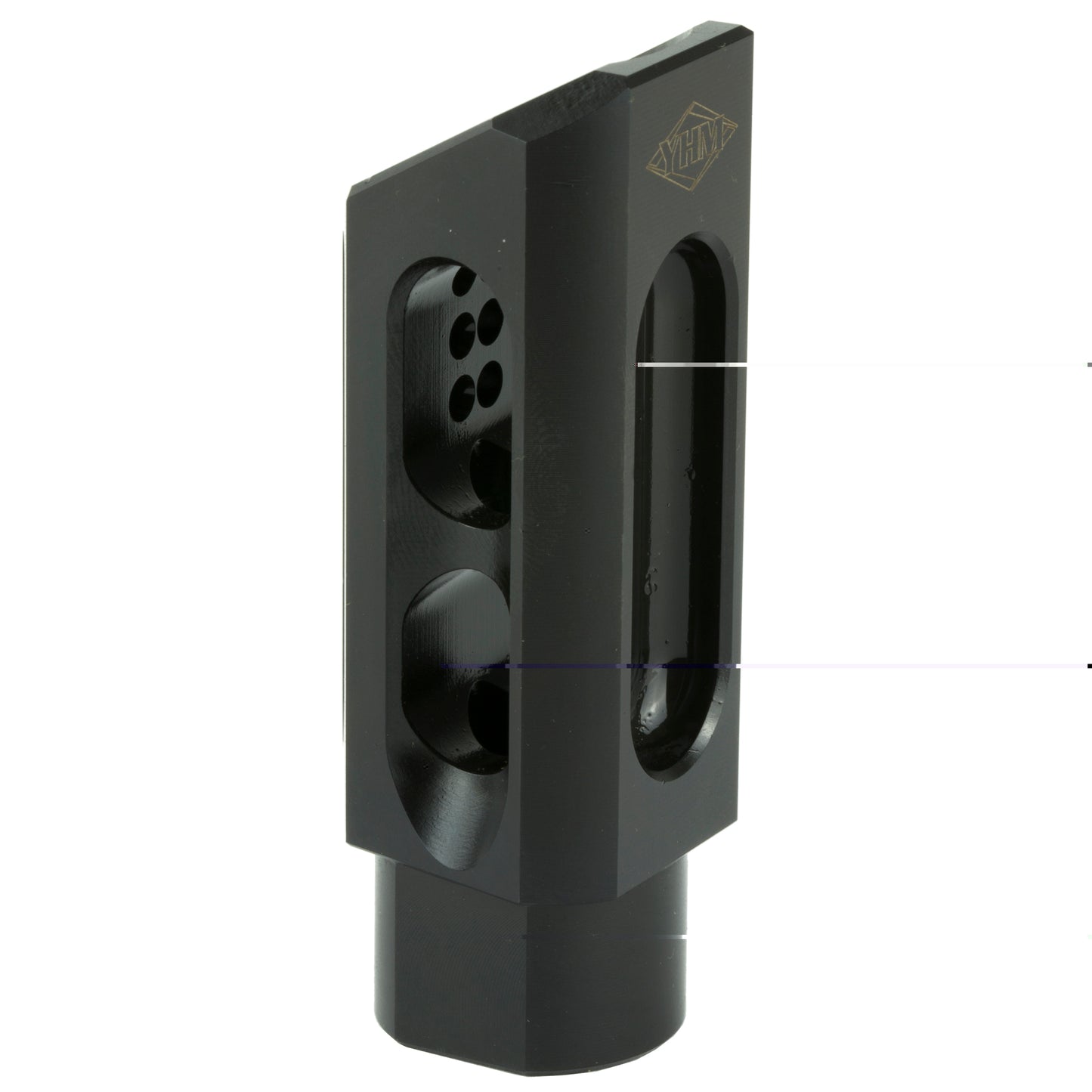 Yhm Slant Brake/comp 5/8-24 .30cal